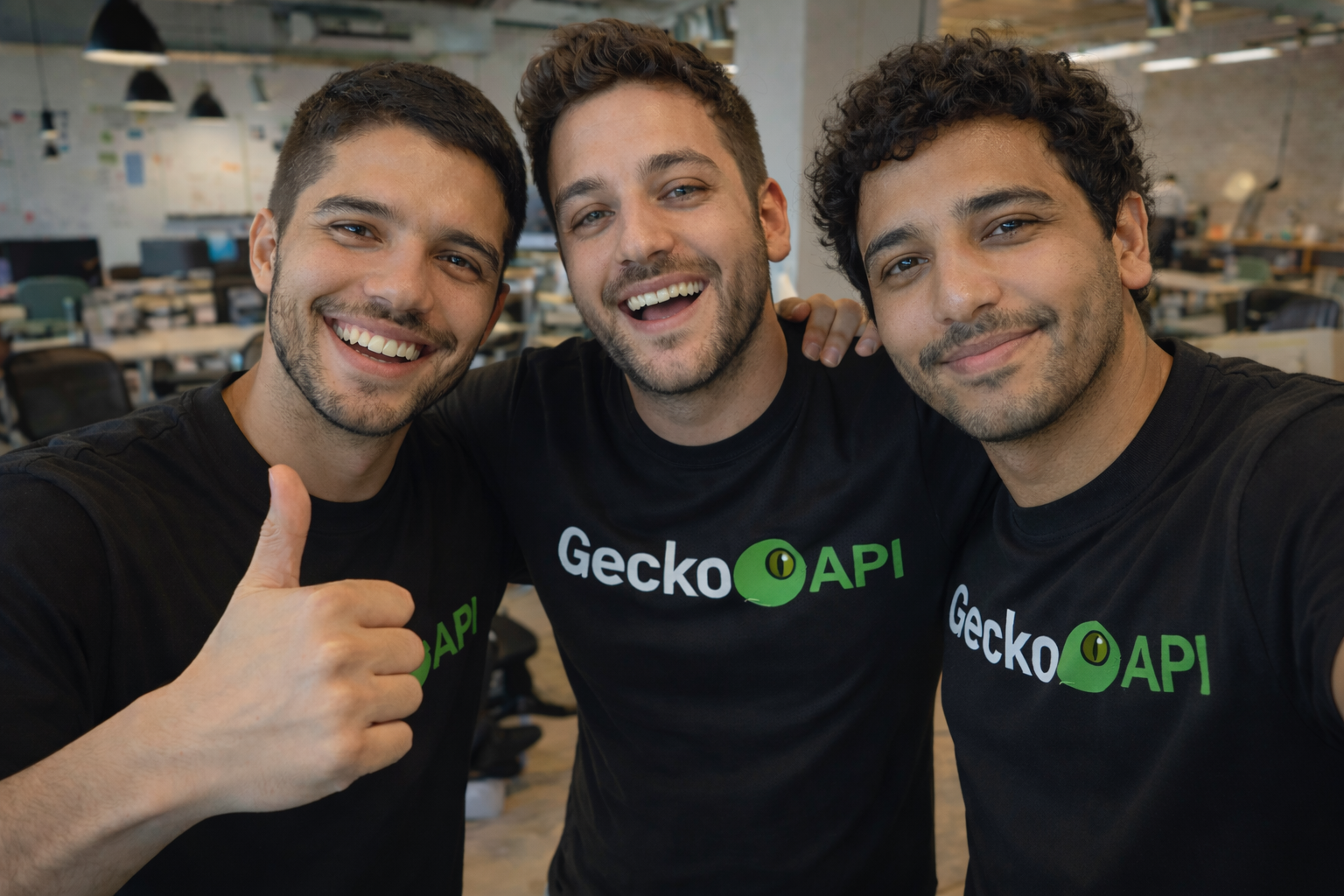 Equipe da GeckoAPI reunida